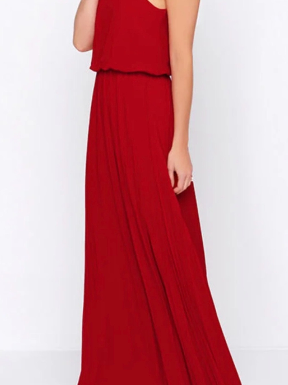 Guess Red Sleeveless Maxi Dress